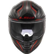 Full Face Motorcycle Мотошлем In HPFC Ls2 FF811 VECTOR II ALIZER Black Red Metal