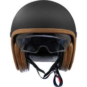 Motorcycle Мотошлем Jet Premier VINTAGE PLATINUM ED. U9BM Matt Black