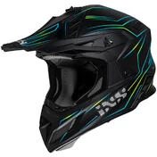 Moto Cross Enduro Мотошлем iXS 189 FG 2.0 Matt Black Yellow Fluo
