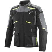 Ixon MIDGARD Touring Motorcycle мотокуртка Black Gray Fluo Yellow