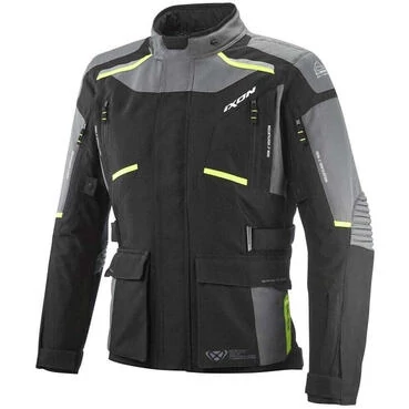 Ixon MIDGARD Touring Motorcycle мотокуртка Black Gray Fluo Yellow