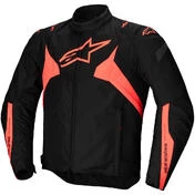 Alpinestars T-JAWS V4 WP Fabric Motorcycle мотокуртка Black Fluorescent Red