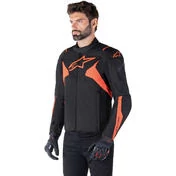Alpinestars T-JAWS V4 WP Fabric Motorcycle мотокуртка Black Fluorescent Red