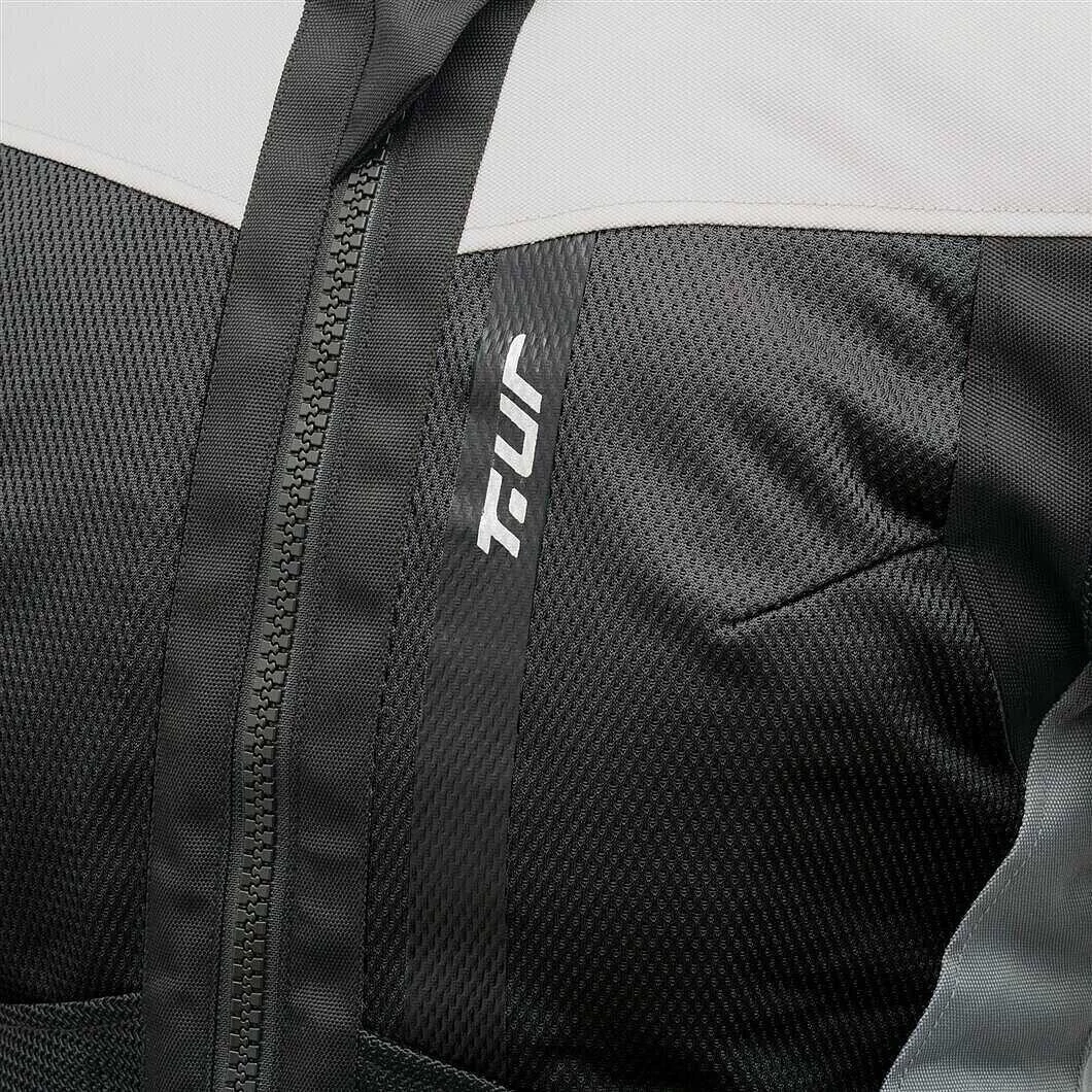 T-ur ETNA LADY Perforated Summer Women's Motorcycle мотокуртка Black Light Gray