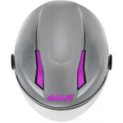 Givi 11.7B Jet Motorcycle Мотошлем Matt Silver Fuchsia