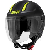 Givi 11.7B Jet Motorcycle Мотошлем Matt Black Yellow