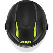 Givi 11.7B Jet Motorcycle Мотошлем Matt Black Yellow