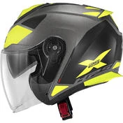 Jet motorcycle Мотошлем Givi X.25 TARGET Titanium Black Yellow