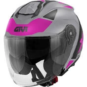 Givi X.25 TARGET Titanium Pink Jet motorcycle Мотошлем