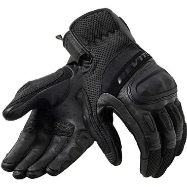 Rev'it DIRT 4 Black Leather Motorcycle мотоперчатки