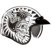 Hjc V31 FLAME MC5 Custom Jet Motorcycle Мотошлем