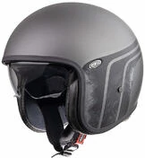 Motorcycle Мотошлем Jet Vintage VINTAGE EVO BTR17 BM Premier Fiber Matte Gray