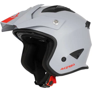 Acerbis Aria 2206 Jet Motorcycle Мотошлем Light Grey
