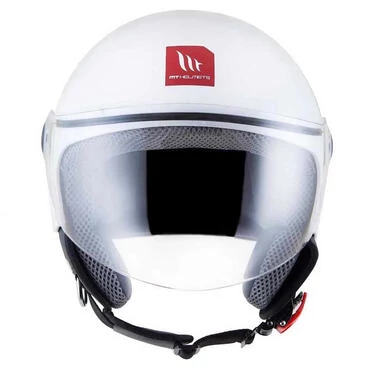 MT Helmets Street S Solid open face helmet Glossy Silver