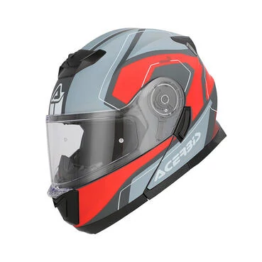 Acerbis Serel 2206 Modular Мотошлем Grey Red Красный