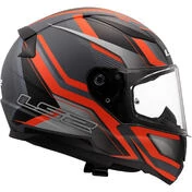 LS2 FF353 RAPID 2 FLITZ Full Face Motorcycle Мотошлем Orange Grey