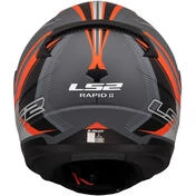 LS2 FF353 RAPID 2 FLITZ Full Face Motorcycle Мотошлем Orange Grey