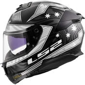 LS2 FF808 STREAM II GALDAM Full Face Motorcycle Мотошлем Black White
