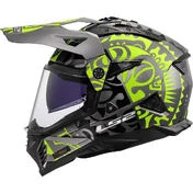 LS2 MX702 PIONEER 2 RANGI Off-Road Full Face Motorcycle Мотошлем Fluorescent Yellow