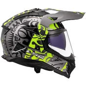 LS2 MX702 PIONEER 2 RANGI Off-Road Full Face Motorcycle Мотошлем Fluorescent Yellow