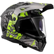 LS2 MX702 PIONEER 2 RANGI Off-Road Full Face Motorcycle Мотошлем Fluorescent Yellow