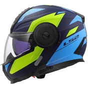 Modular Motorcycle Мотошлем P/J LS2 FF902 SCOPE II DURIA Blue Yellow Fluo