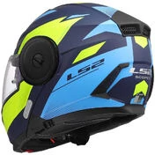 Modular Motorcycle Мотошлем P/J LS2 FF902 SCOPE II DURIA Blue Yellow Fluo