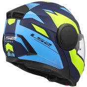 Modular Motorcycle Мотошлем P/J LS2 FF902 SCOPE II DURIA Blue Yellow Fluo