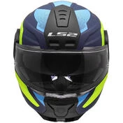 Modular Motorcycle Мотошлем P/J LS2 FF902 SCOPE II DURIA Blue Yellow Fluo