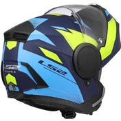 Modular Motorcycle Мотошлем P/J LS2 FF902 SCOPE II DURIA Blue Yellow Fluo