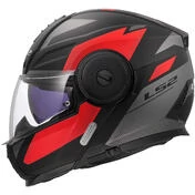 Modular Motorcycle Мотошлем P/J LS2 FF902 SCOPE II DURIA Black Red