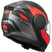 Modular Motorcycle Мотошлем P/J LS2 FF902 SCOPE II DURIA Black Red