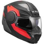 Modular Motorcycle Мотошлем P/J LS2 FF902 SCOPE II DURIA Black Red
