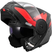 Modular Motorcycle Мотошлем P/J LS2 FF902 SCOPE II DURIA Black Red