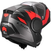 Modular Motorcycle Мотошлем P/J LS2 FF902 SCOPE II DURIA Black Red