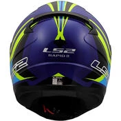 LS2 FF353 RAPID 2 FLITZ Full Face Motorcycle Мотошлем Yellow Fluo Blue
