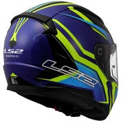 LS2 FF353 RAPID 2 FLITZ Full Face Motorcycle Мотошлем Yellow Fluo Blue