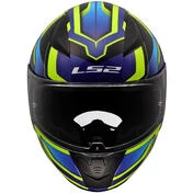 LS2 FF353 RAPID 2 FLITZ Full Face Motorcycle Мотошлем Yellow Fluo Blue