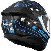 LS2 FF808 STREAM II GALDAM Full Face Motorcycle Мотошлем Black Blue