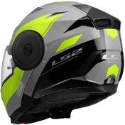 Modular Motorcycle Мотошлем P/J LS2 FF902 SCOPE II DURIA Grey Fluorescent Yellow