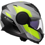 Modular Motorcycle Мотошлем P/J LS2 FF902 SCOPE II DURIA Grey Fluorescent Yellow