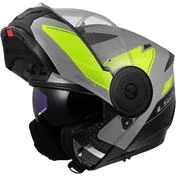 Modular Motorcycle Мотошлем P/J LS2 FF902 SCOPE II DURIA Grey Fluorescent Yellow