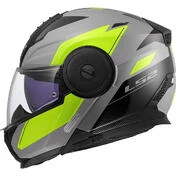 Modular Motorcycle Мотошлем P/J LS2 FF902 SCOPE II DURIA Grey Fluorescent Yellow