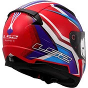 LS2 FF353 RAPID 2 FLITZ Full Face Motorcycle Мотошлем White Blue Red
