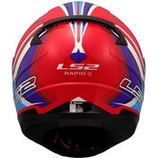 LS2 FF353 RAPID 2 FLITZ Full Face Motorcycle Мотошлем White Blue Red