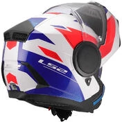 Modular Motorcycle Мотошлем P/J LS2 FF902 SCOPE II DURIA White Blue Red