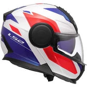 Modular Motorcycle Мотошлем P/J LS2 FF902 SCOPE II DURIA White Blue Red