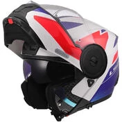 Modular Motorcycle Мотошлем P/J LS2 FF902 SCOPE II DURIA White Blue Red
