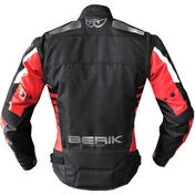 Motorcycle мотокуртка in Technical Fabric Berik 2.0 Lady NJ-193329 CE WP Black Red