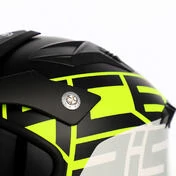 Acerbis Aria 2206 Graphic Jet Motorcycle Мотошлем Black Yellow Fluo